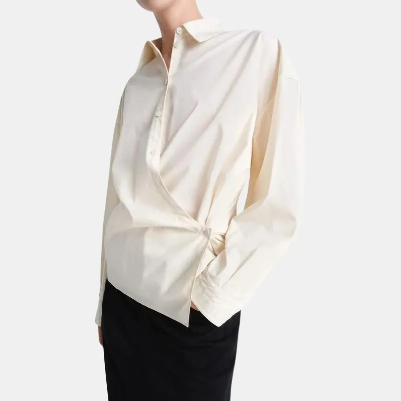 Lemaire Straight collar Twisted Shirt-2