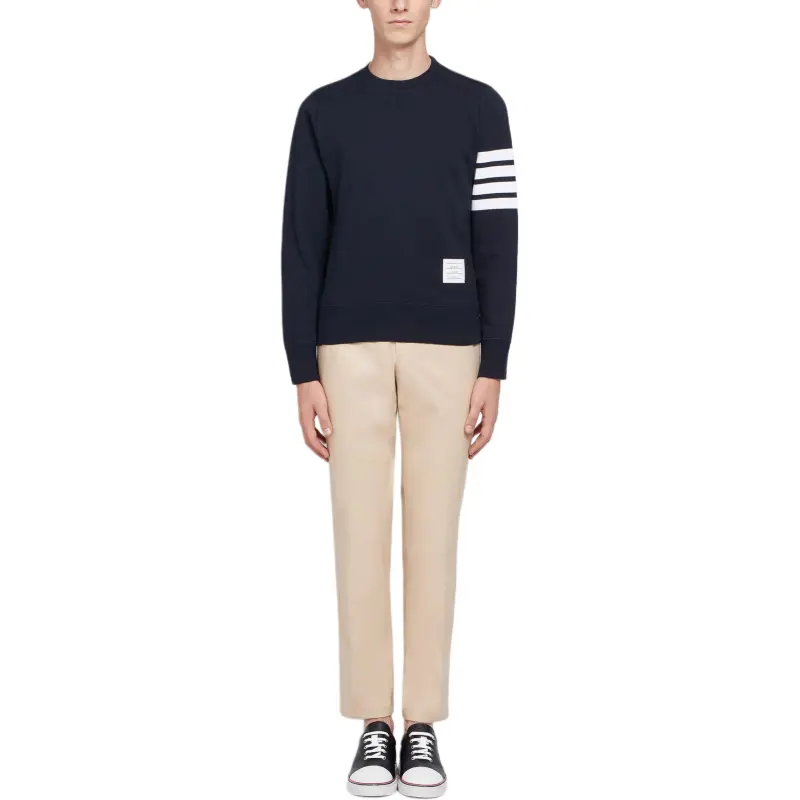 THOM BROWNE 4 Bar Crewneck Sweatshirt-4