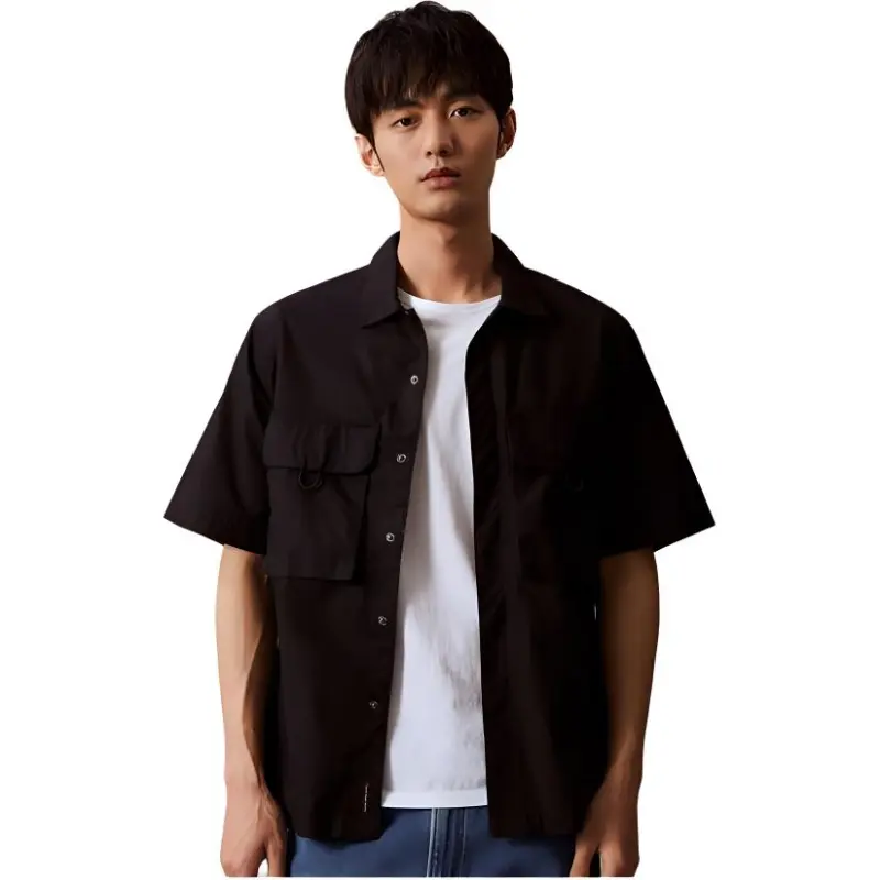 CALVIN KLEIN Shirt Men's Space Black-2
