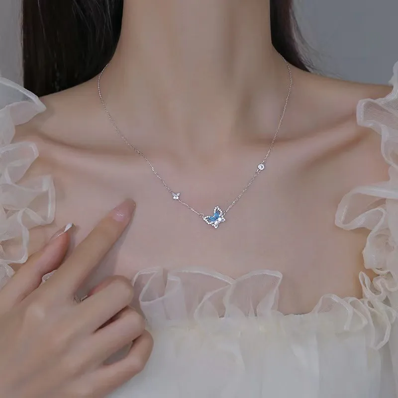 Silver Trim Alloy Necklaces Women's-15