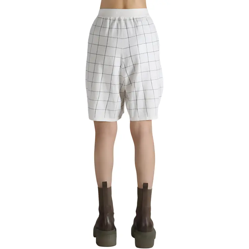 Frenckenberger Windowpane pattern Shorts-1