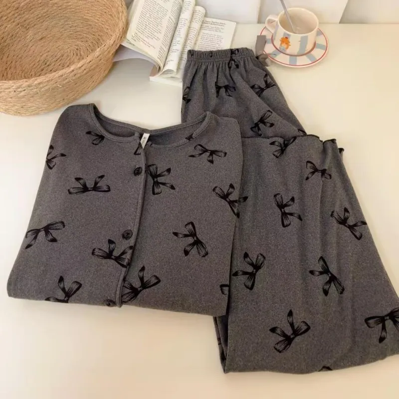 WANANNI Pajama Set Women's Dark Gray-3