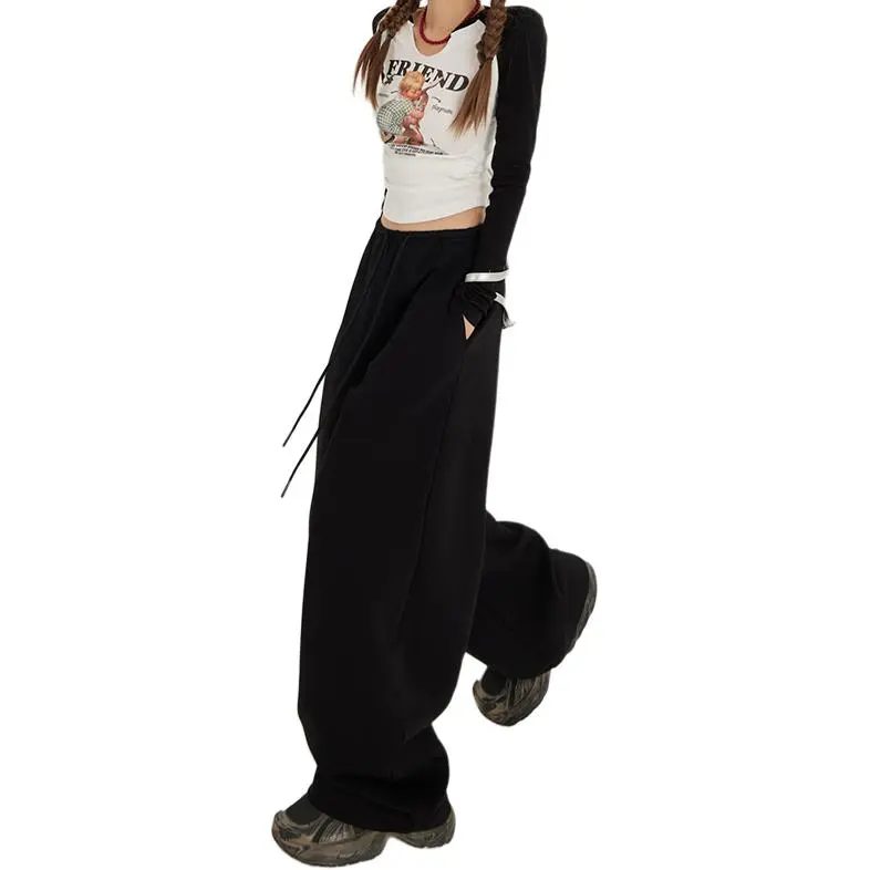 Rose Casual Pants Women's Black-8