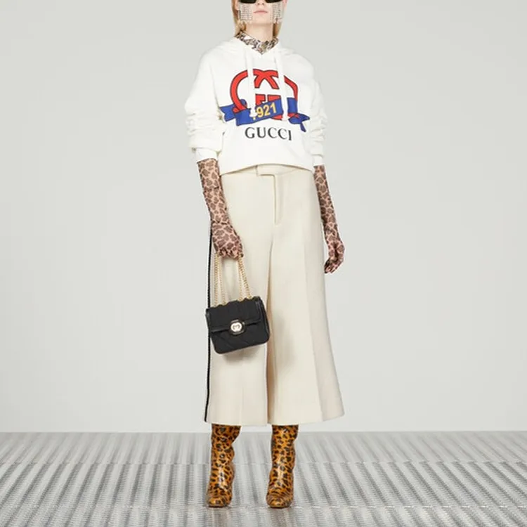 GUCCI Interlocking G 1921 Printed Hoodie-1