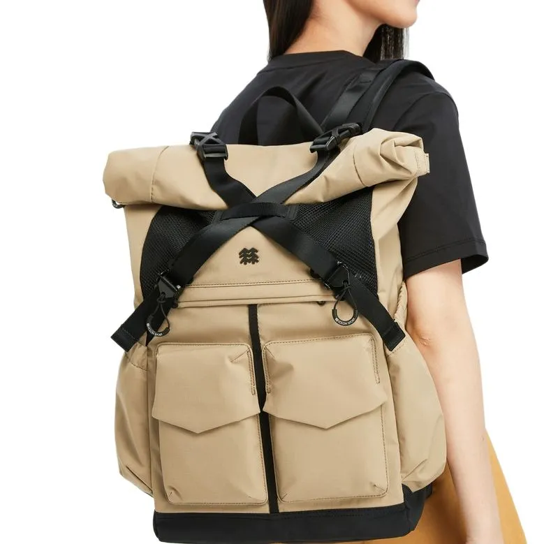 KOLON SPORT Fabric Backpack Regular Unisex Olive Green-4
