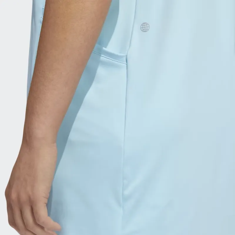 Adidas Short-Sleeved Dresses Women's Blissful Blue-4
