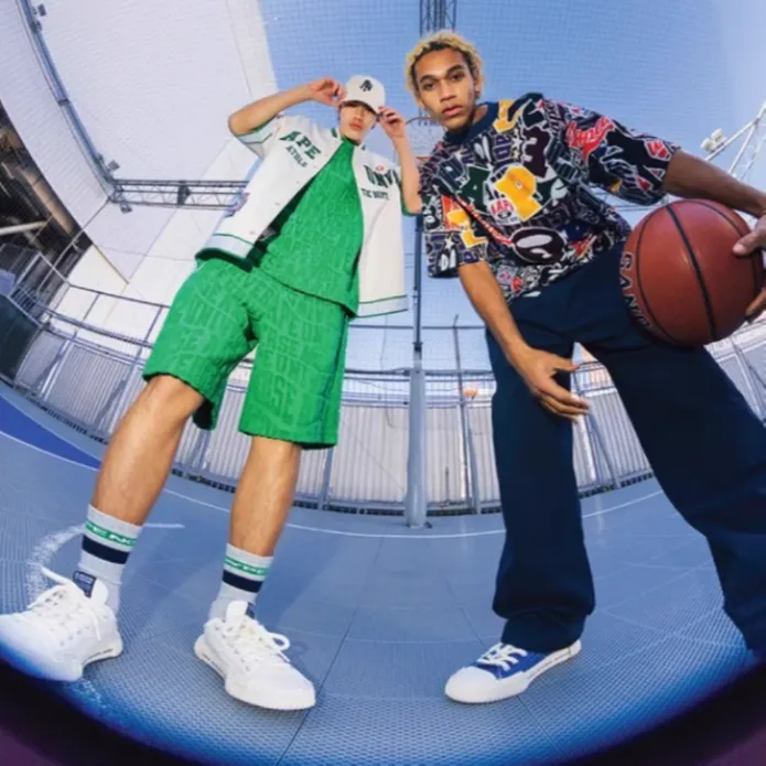 Aape Monogram pattern Terry cloth Shorts-2