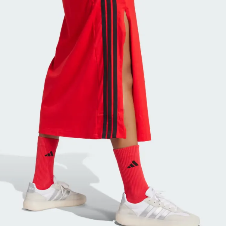 Adidas Free Shipping With AdiClub Essentials 3 Stripes Long Racerback Dress-4