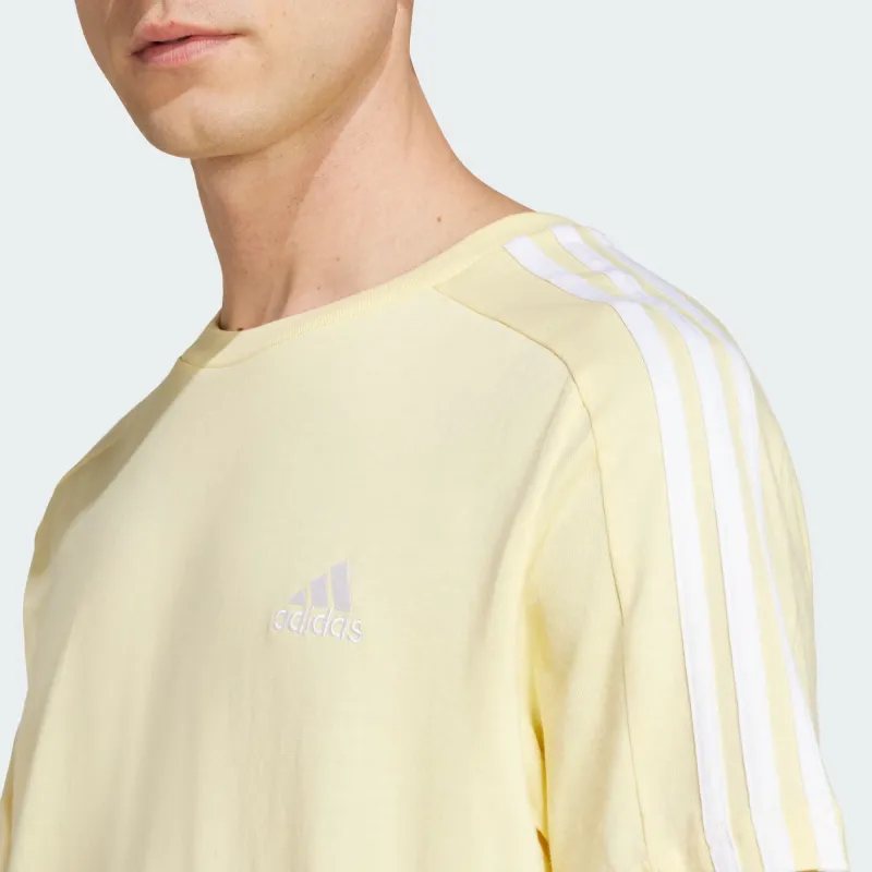 Adidas Essentials Single Jersey 3 Stripes T Shirt-3