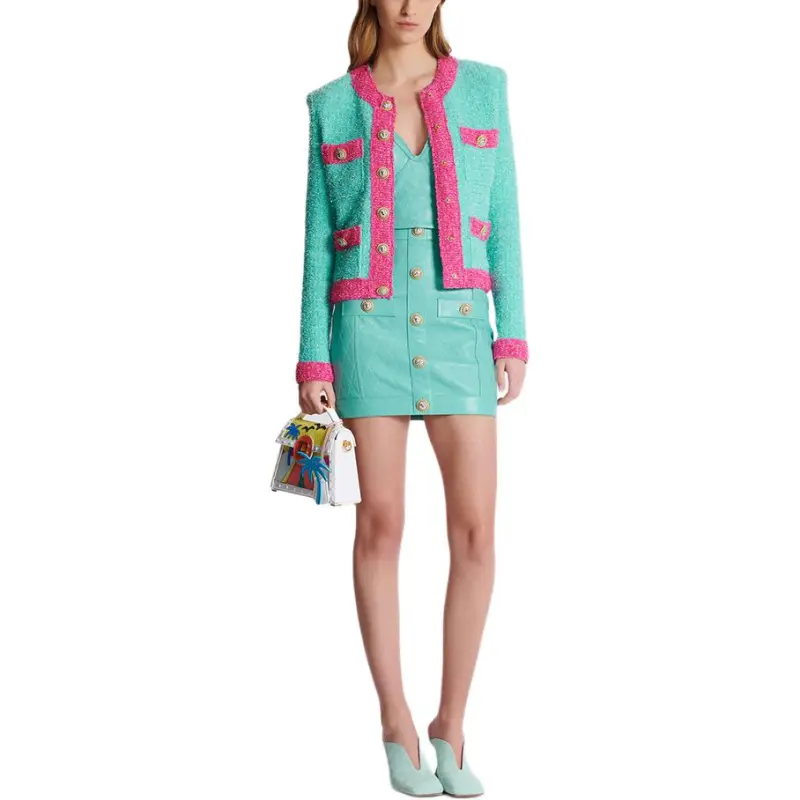 BALMAIN Two Toned Tweed Jacket-2