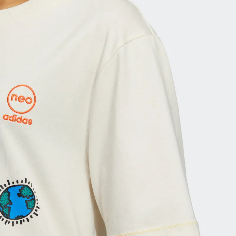 Adidas Neo x · Keith Haring Adidas Neo X Keith Haring T Shirt Women's Ecru-5