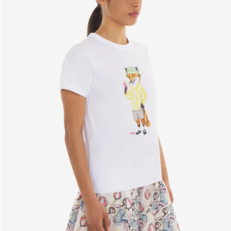 Maison Kitsune T Shirts Women's White-1