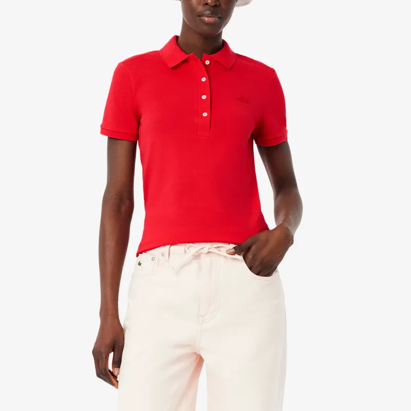 LACOSTE L.12.d Polo Shirt Women's Red-1