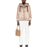 Pinko cropped laminated-effect jacket