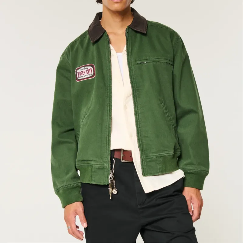 Hollister Jackets & Coats Unisex Green-2