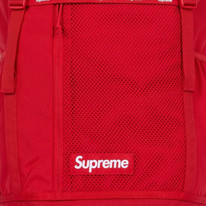 Supreme Nylon Backpack Unisex Red-4