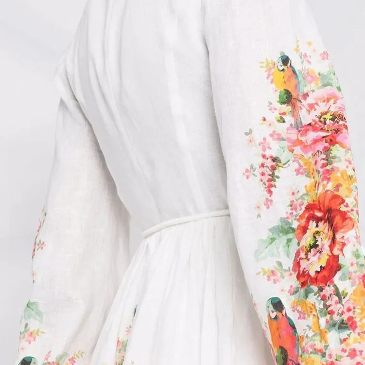 Zimmermann Long Sleeved Dresses Women's White-5