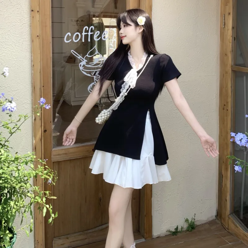 GULIANFEI Two Piece Skirt Sets Women's Image Color Two Piece Set-4