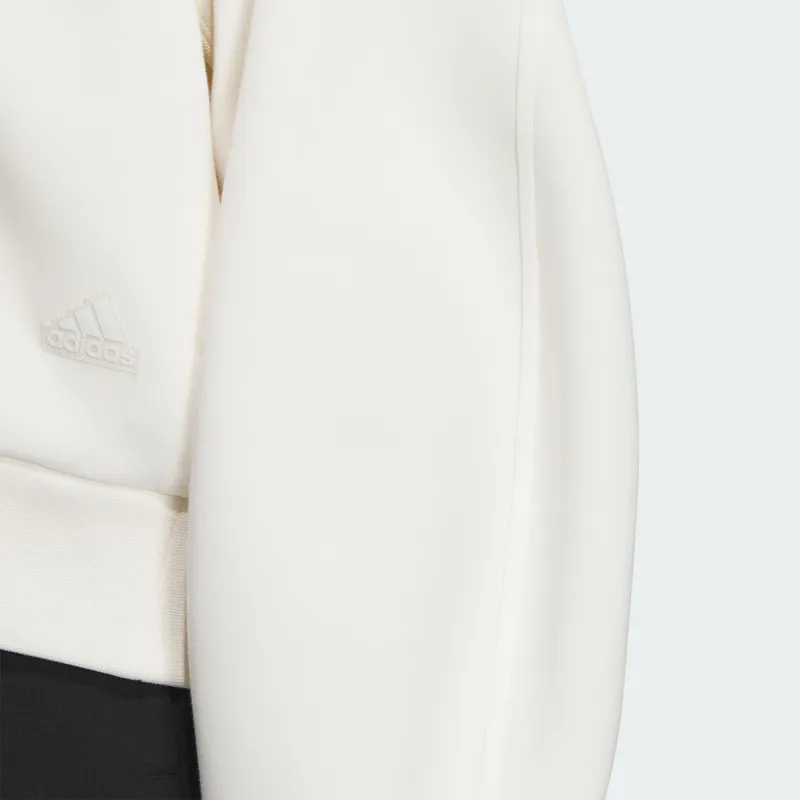 Adidas Spacer Full Zip Hoodie Jackets & Coats Women's Pink White-4