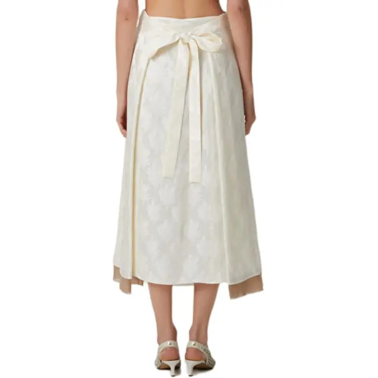 FENDI Patterned jacquard Midi Skirt-3