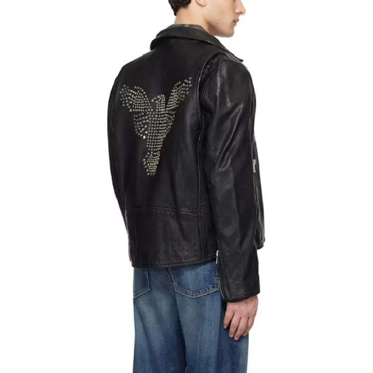 Ksubi Leather Jacket Men's Black-1