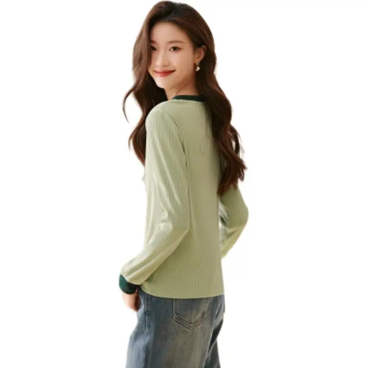 Mo Han Yi Mei T Shirt Women's Avocado Green-1
