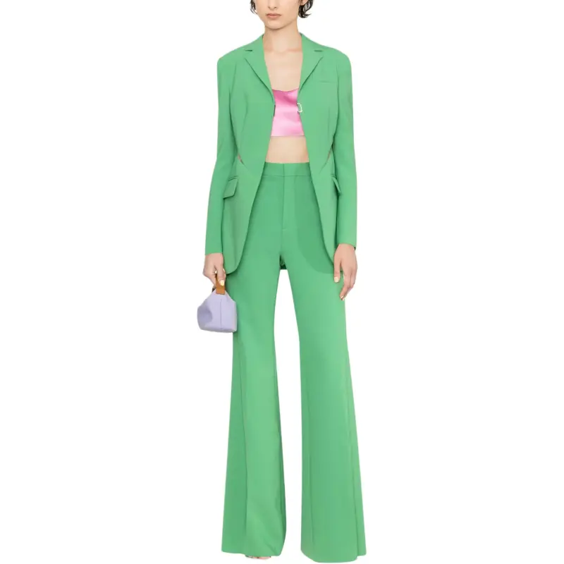 DSQUARED2 Cut out Mesh Detail Flared Trousers-3