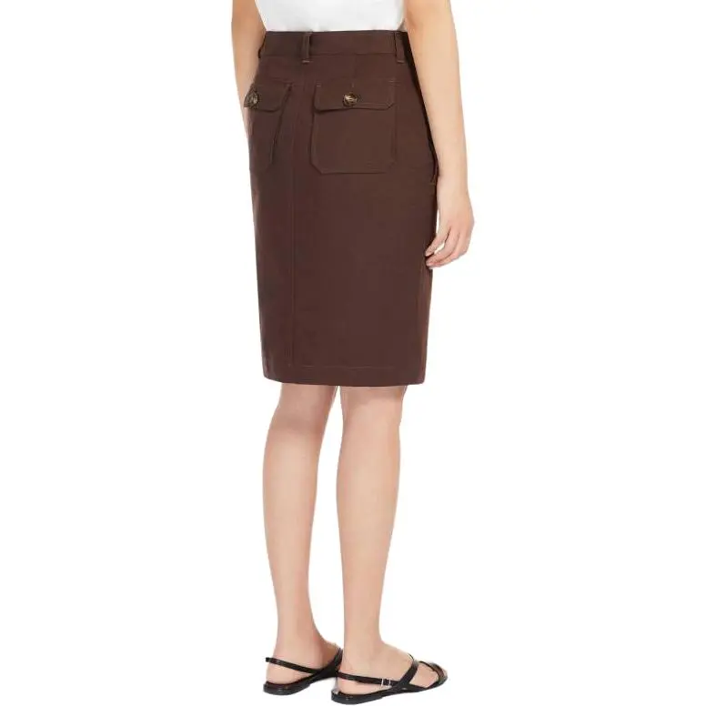 WEEKEND MaxMara Casual Long Skirts Women's Brown-4