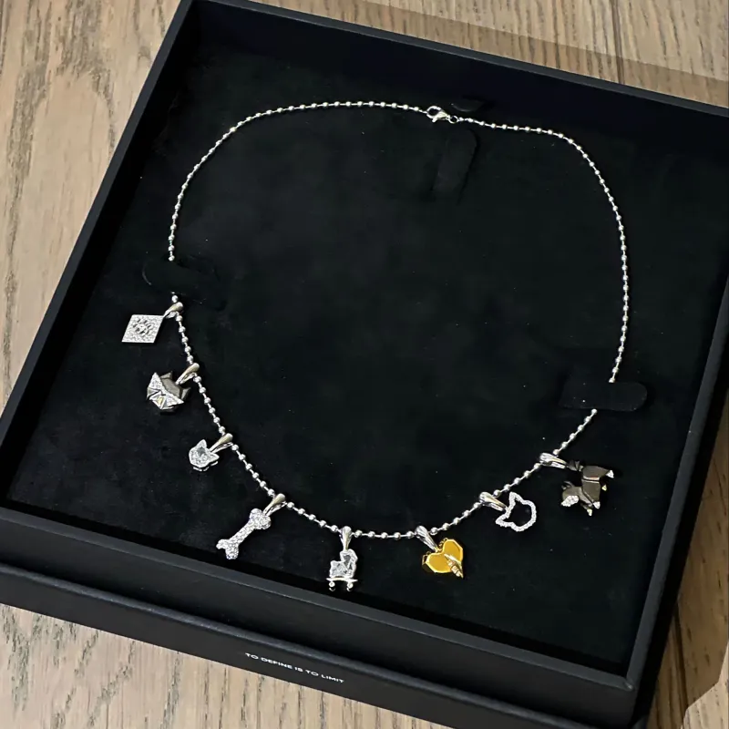 ICEWALD 925 Sterling Silver 18K Gold Plated Diamond Pendants Unisex Black-1