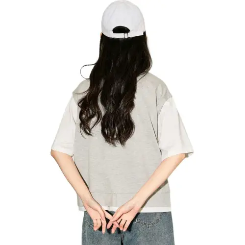 Tonlion Drop Shoulder Sleeve T-Shirt Women's