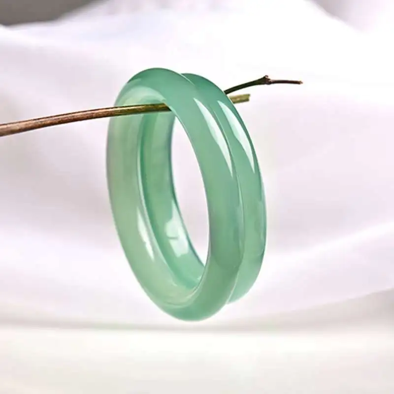 Grace Chalcedony Jade Bangles Women's-5