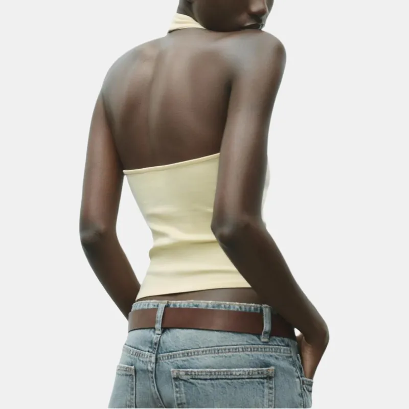 ZARA Camisoles Women's Yellow-3