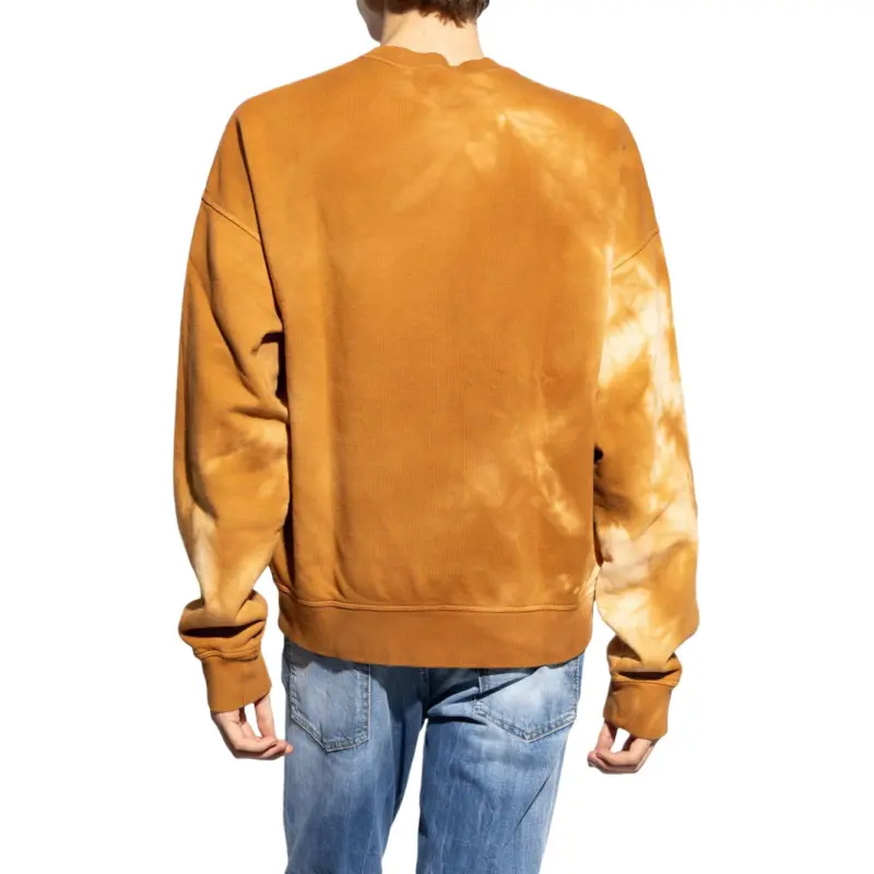 DSQUARED 2 Logo Printed Tie Dyed Crewneck Sweatshirt-3