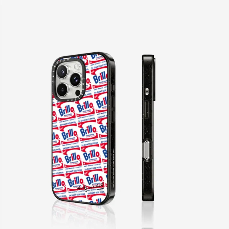 CASETIFY TPU+PC Material Brillo Sticker Phone Cases Compatible With IPhone Collection Artistic-5