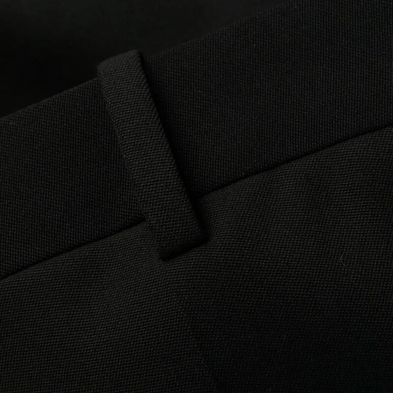 SAINT LAURENT Button Detailed Straight Leg Trousers-5