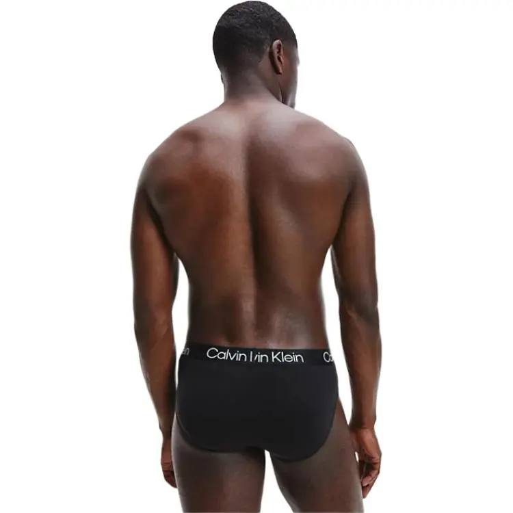 CALVIN KLEIN 3 Pack Briefs Modern Structure Underpants Men's 3 Pack Black-2