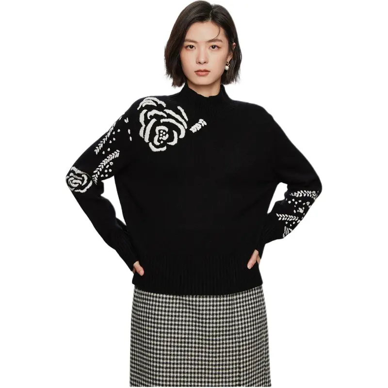 Yu Qianwen Knitwear Women's Black-3