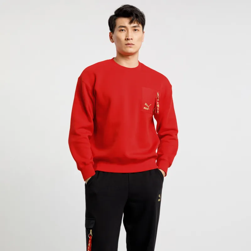 PUMA Sweatshirts Unisex Red-2