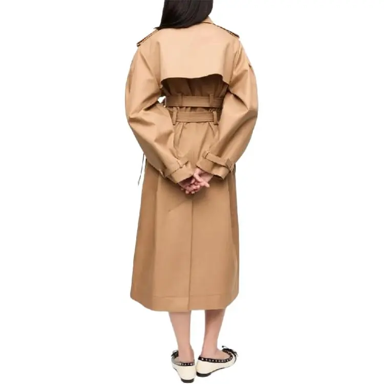 GANNI Belted Trench Coat-4