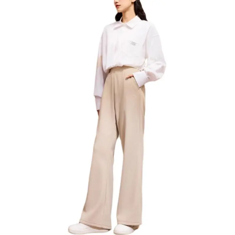 Anta Sports Life Collection Casual Pants Women's Nude Khaki 1-5
