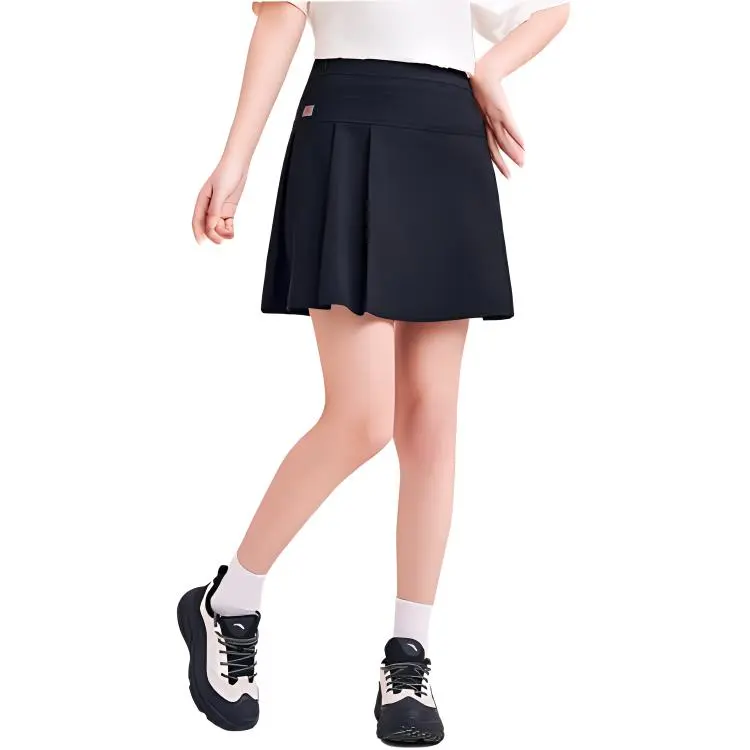 Anta x KIRSH Casual Short Skirts Women's Basic Black-2