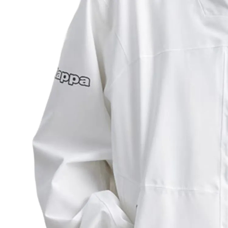 Kappa Windproof Windbreaker Jacket Unisex White-2