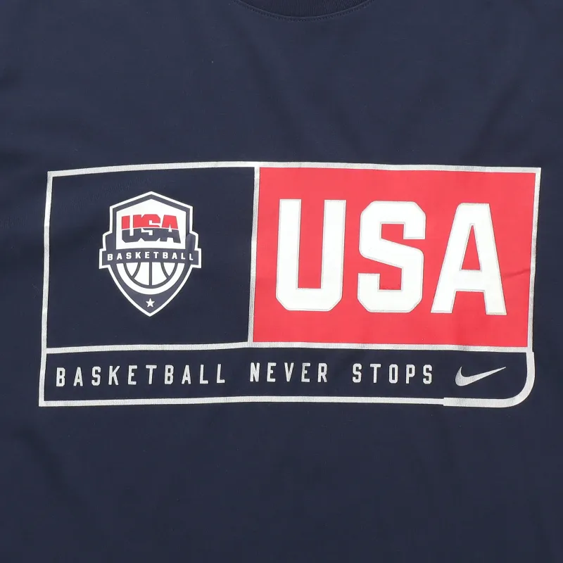Nike T Shirts Men Dark Blue-2