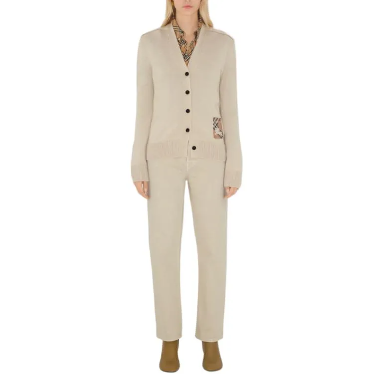 Burberry Ekd Ww Cardigan Nutmeg-1