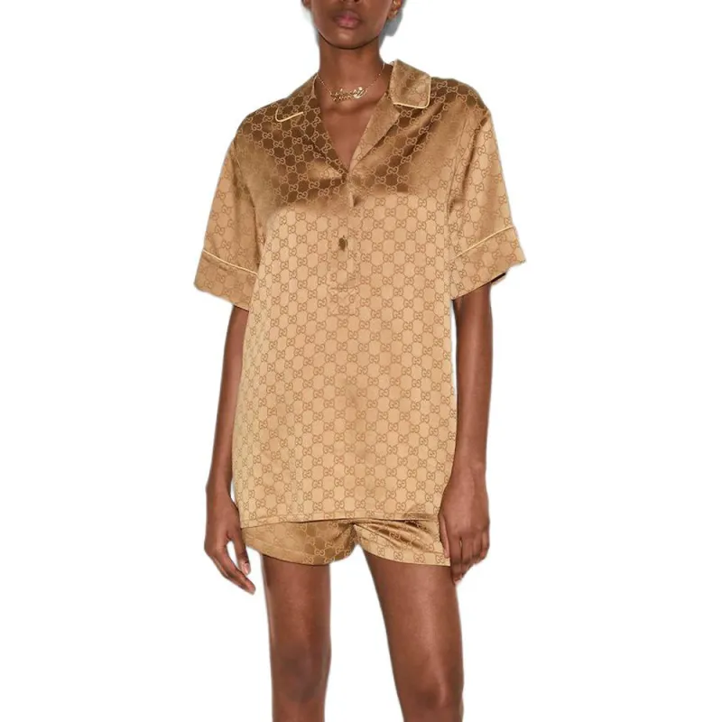 GUCCI Gg Satin Shirt-3
