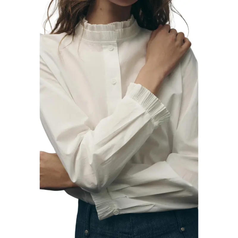 ZARA ZW Series Shirt Women's White-5