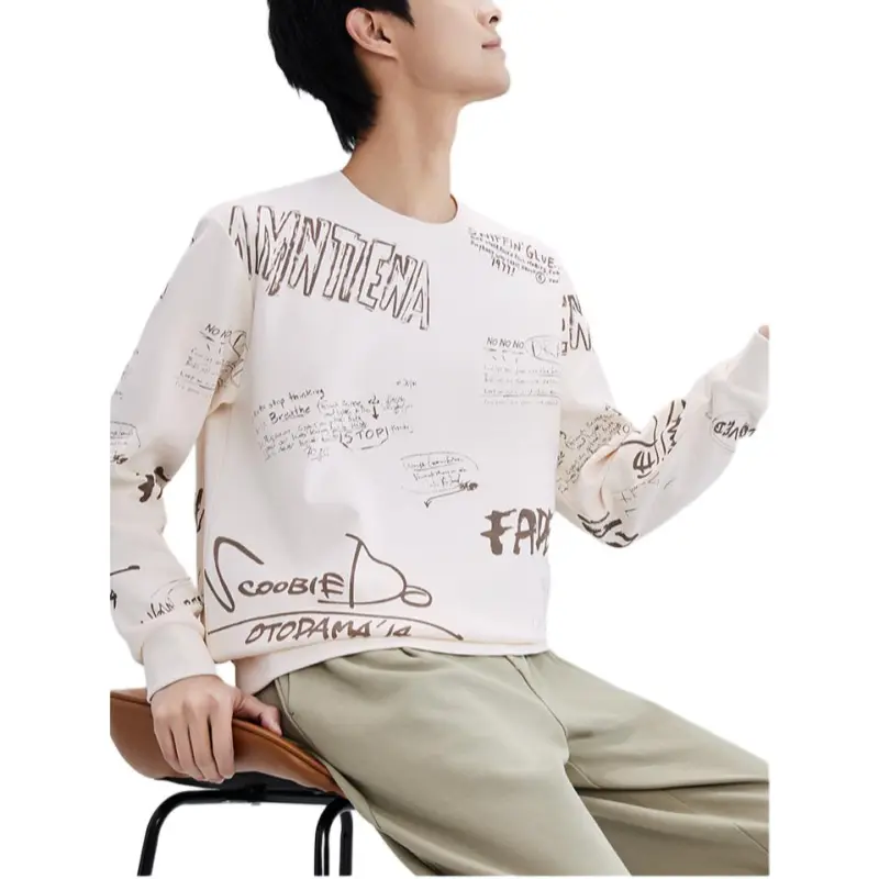 Red bean Sweatshirts Men-2
