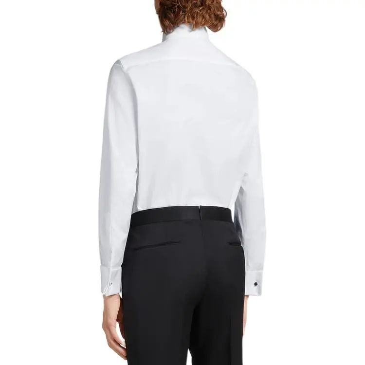Zegna Long Sleeved Tuxedo Shirt-2