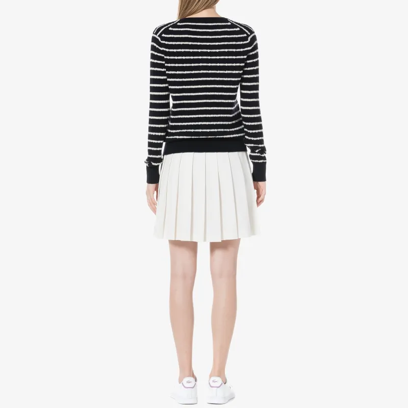LACOSTE Casual Short Skirts Women's White-3