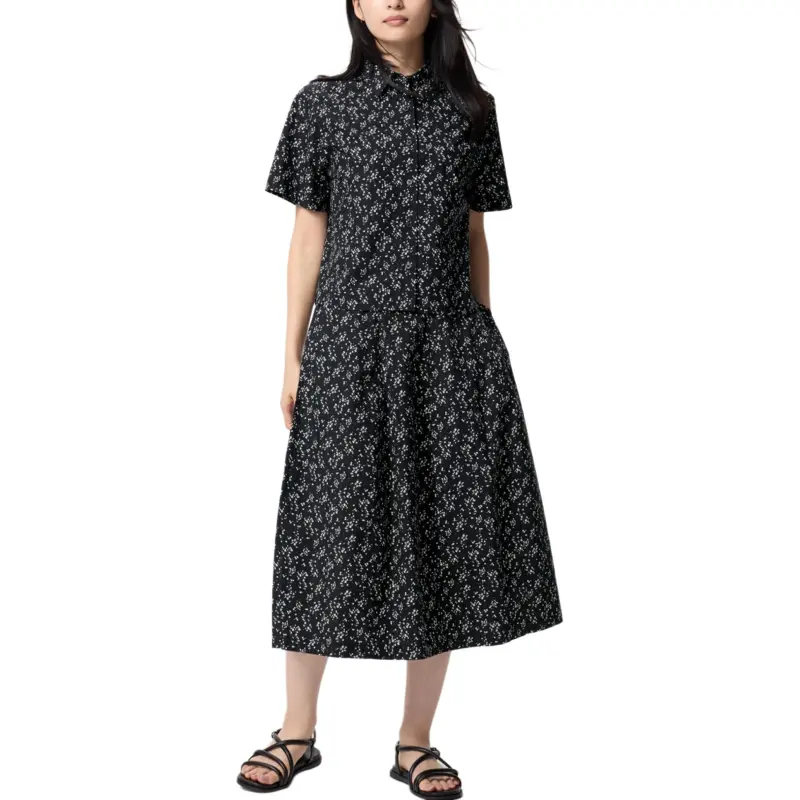 UNIQLO Casual Long Skirts Women's Black-1